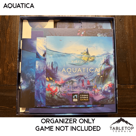 Aquatica + Expansions (Coral Reefs) Board Game Insert / Organizer