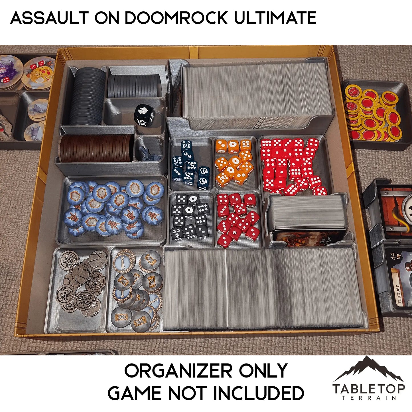 Assault on Doomrock Ultimate Edition Board Game Insert / Organizer