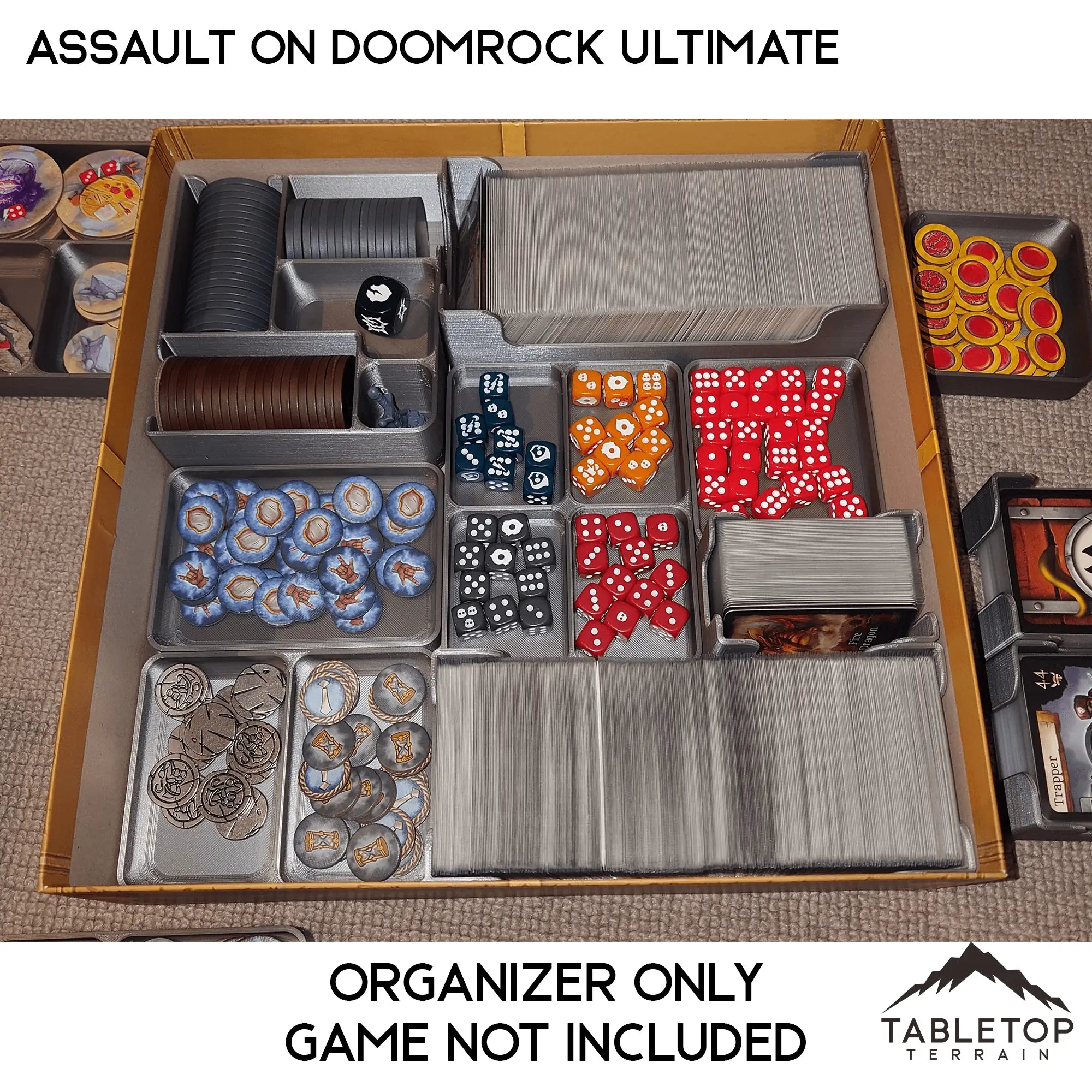 Assault on Doomrock Ultimate Edition Board Game Insert / Organizer