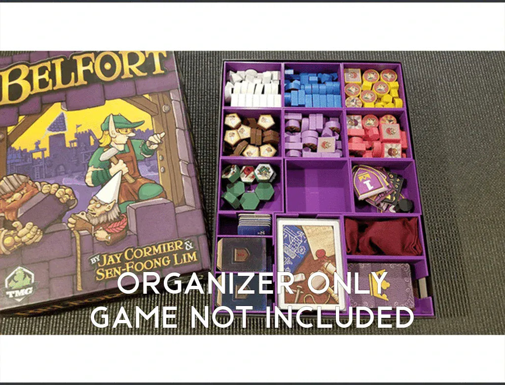 Belfort + Expansions Board Game Insert / Organizer