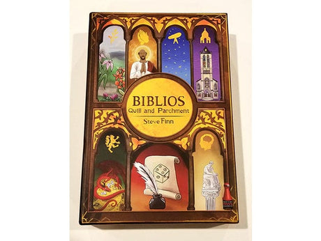 Biblios: Quill and Parchment + Dice Tower Board Game Insert / Organizer