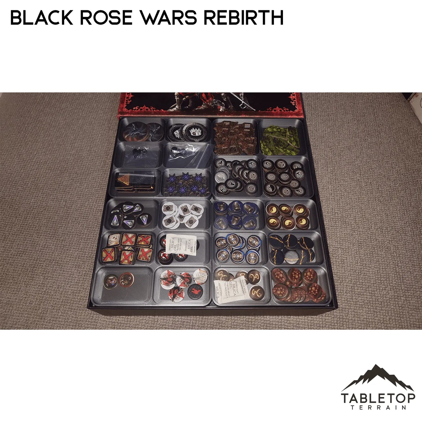 Black Rose Wars and Rebirth Board Game Insert / Organizer