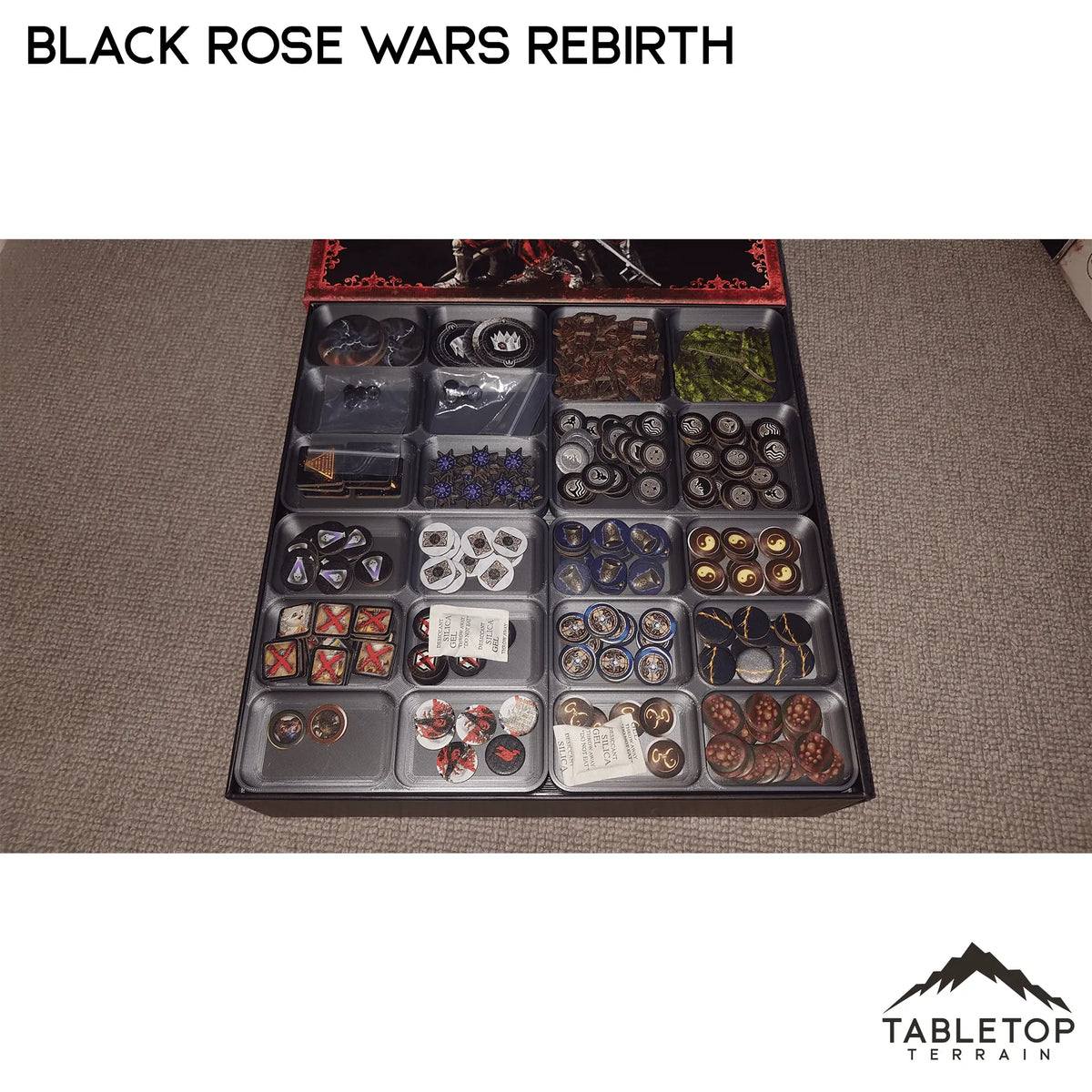 Black Rose Wars and Rebirth Board Game Insert / Organizer