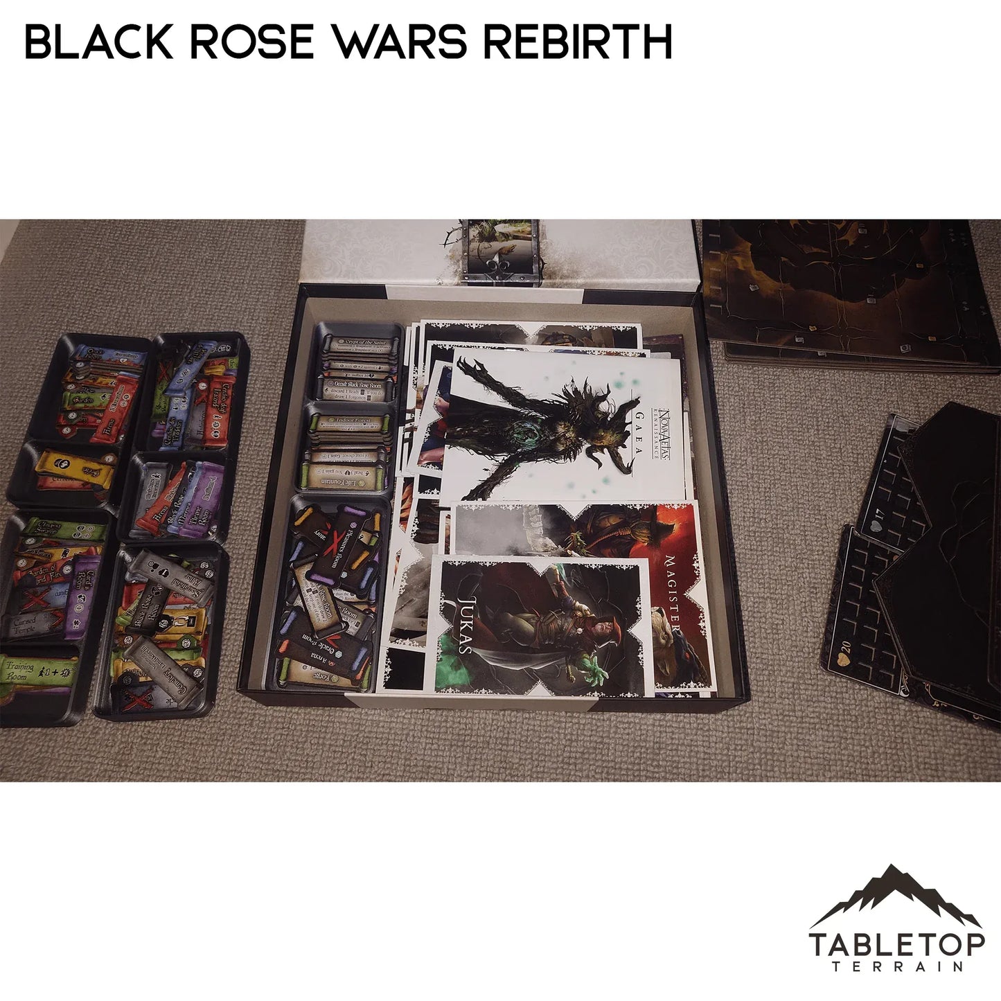 Black Rose Wars and Rebirth Board Game Insert / Organizer