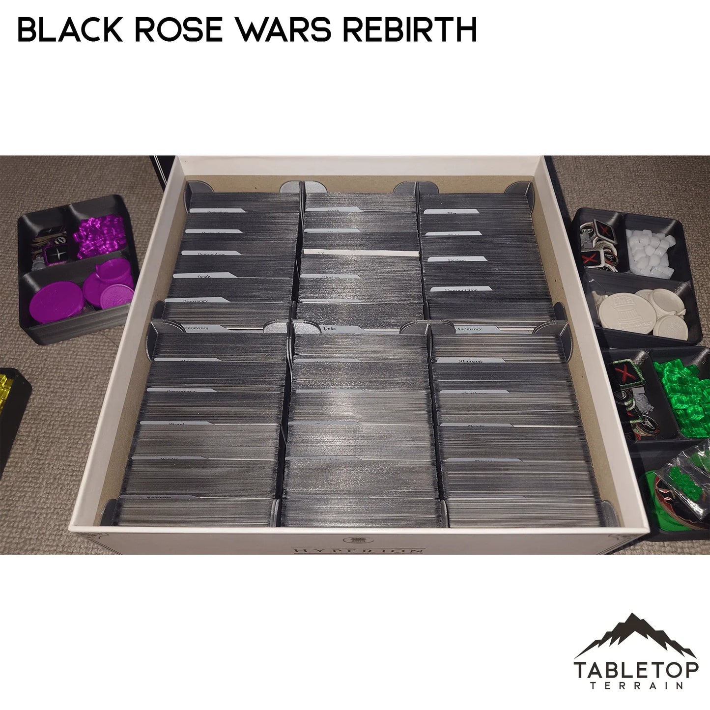 Black Rose Wars and Rebirth Board Game Insert / Organizer