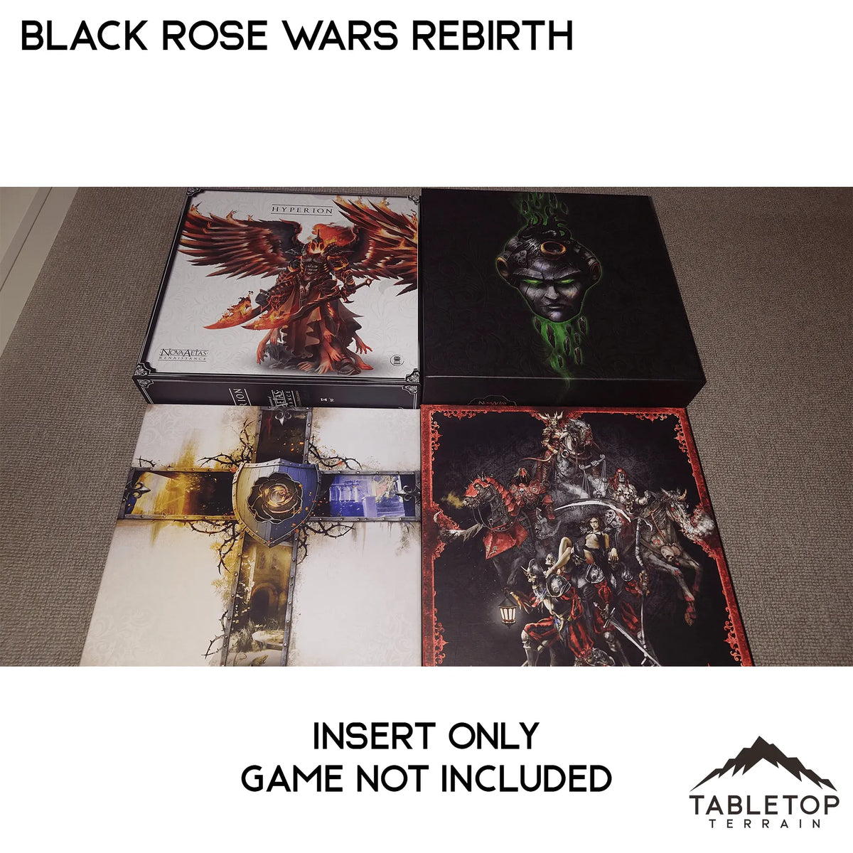 Black Rose Wars and Rebirth Board Game Insert / Organizer