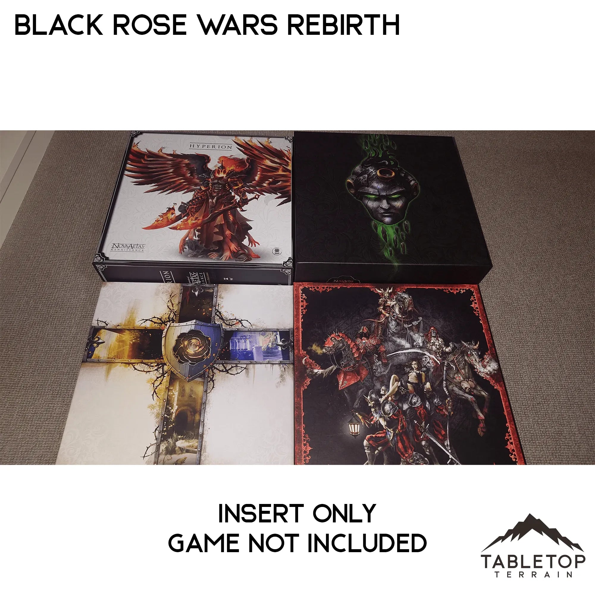 Black Rose Wars and Rebirth Board Game Insert / Organizer