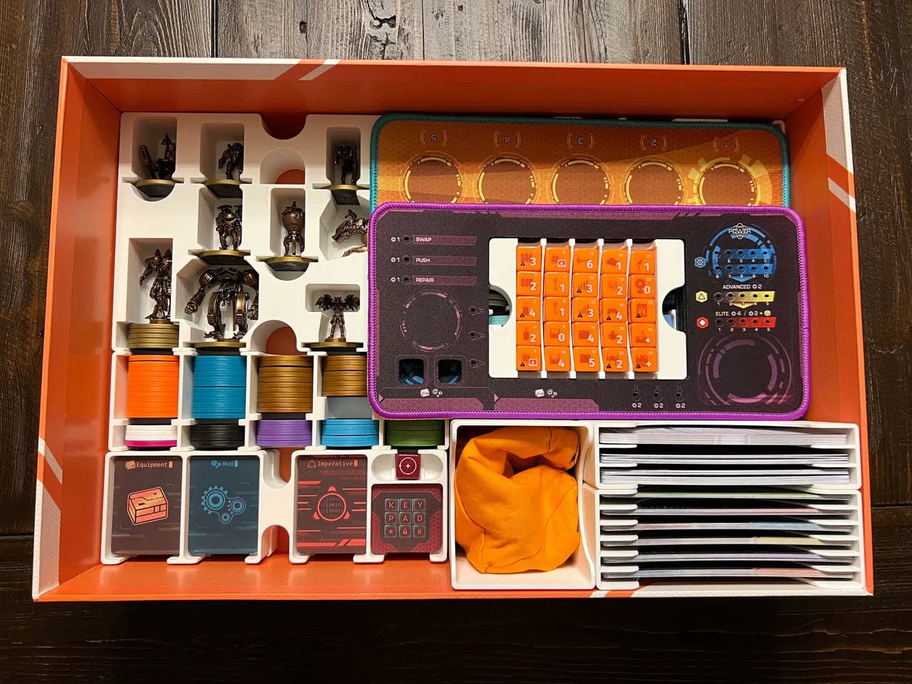 burncycle with Expansions and Extras Board Game Insert / Organizer
