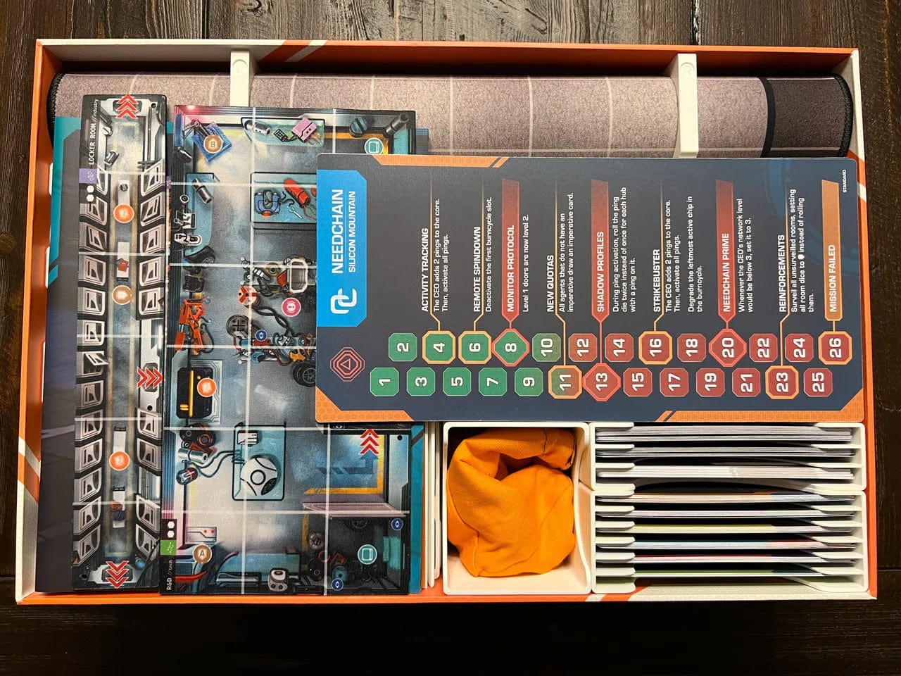 burncycle with Expansions and Extras Board Game Insert / Organizer