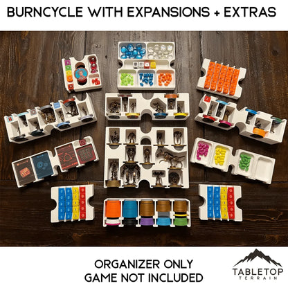 burncycle with Expansions and Extras Board Game Insert / Organizer
