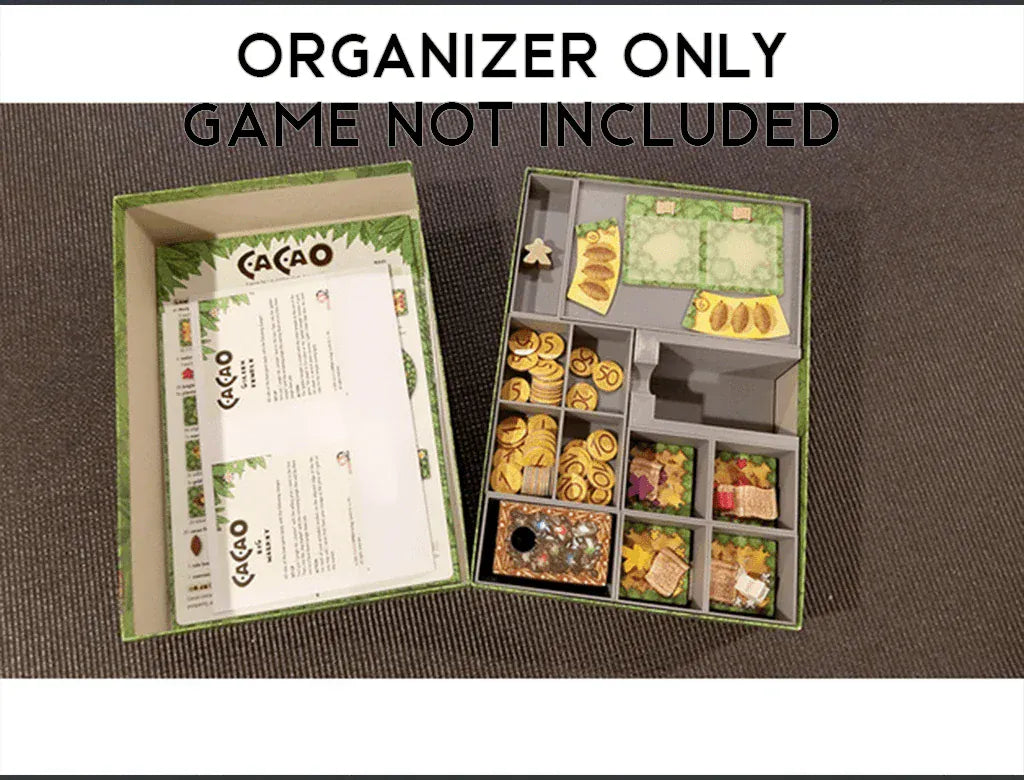 Cacao + Expansions Board Game Insert / Organizer