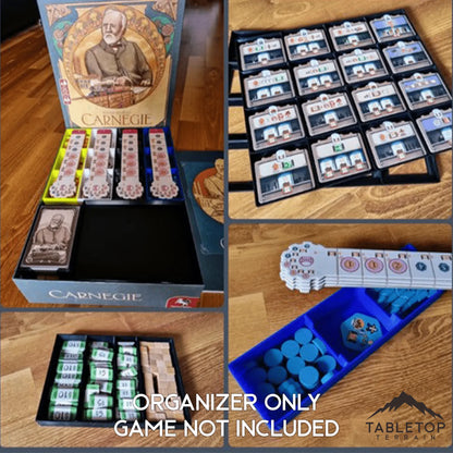 Carnegie + Expansion Board Game Insert / Organizer
