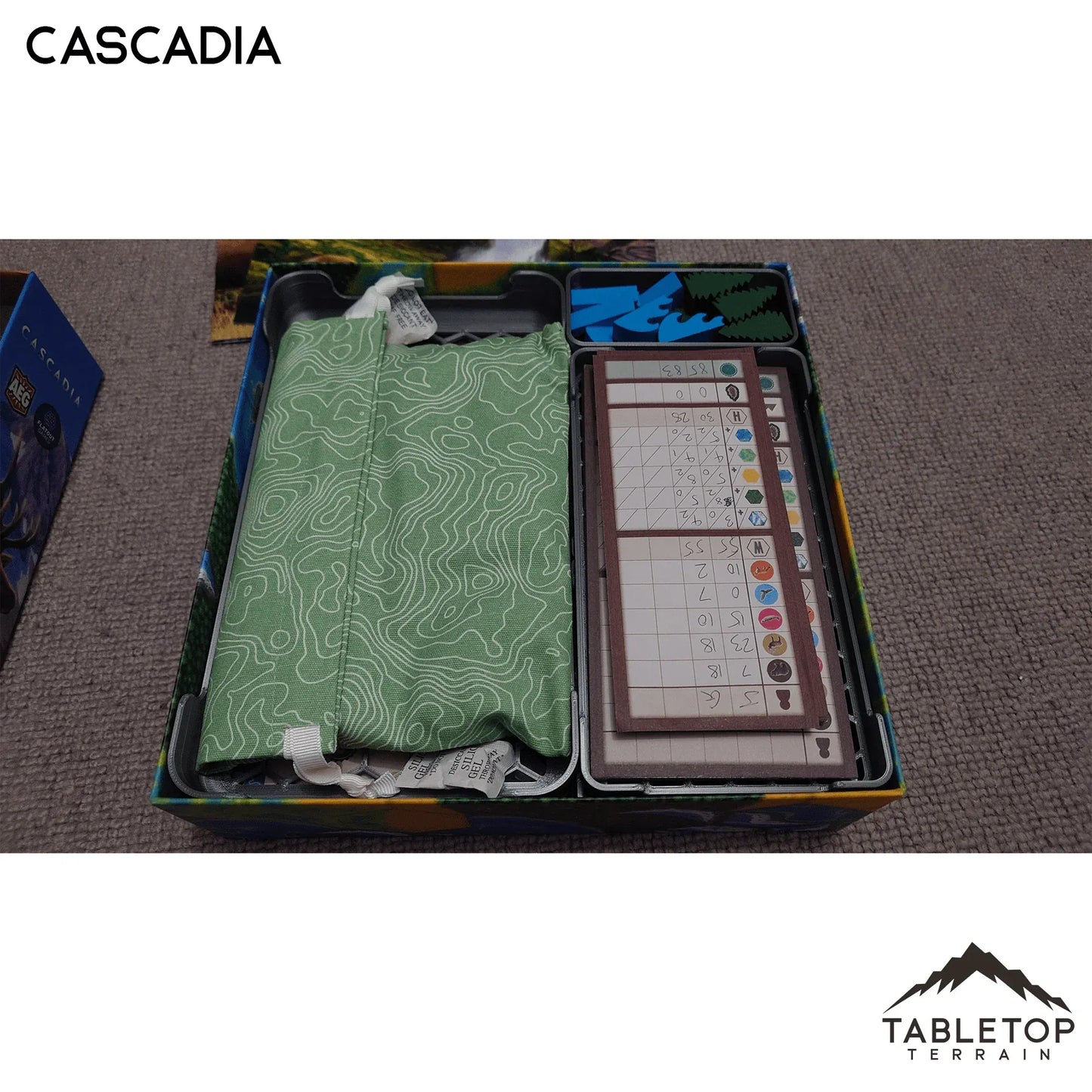 Cascadia and Landmarks Board Game Insert / Organizer