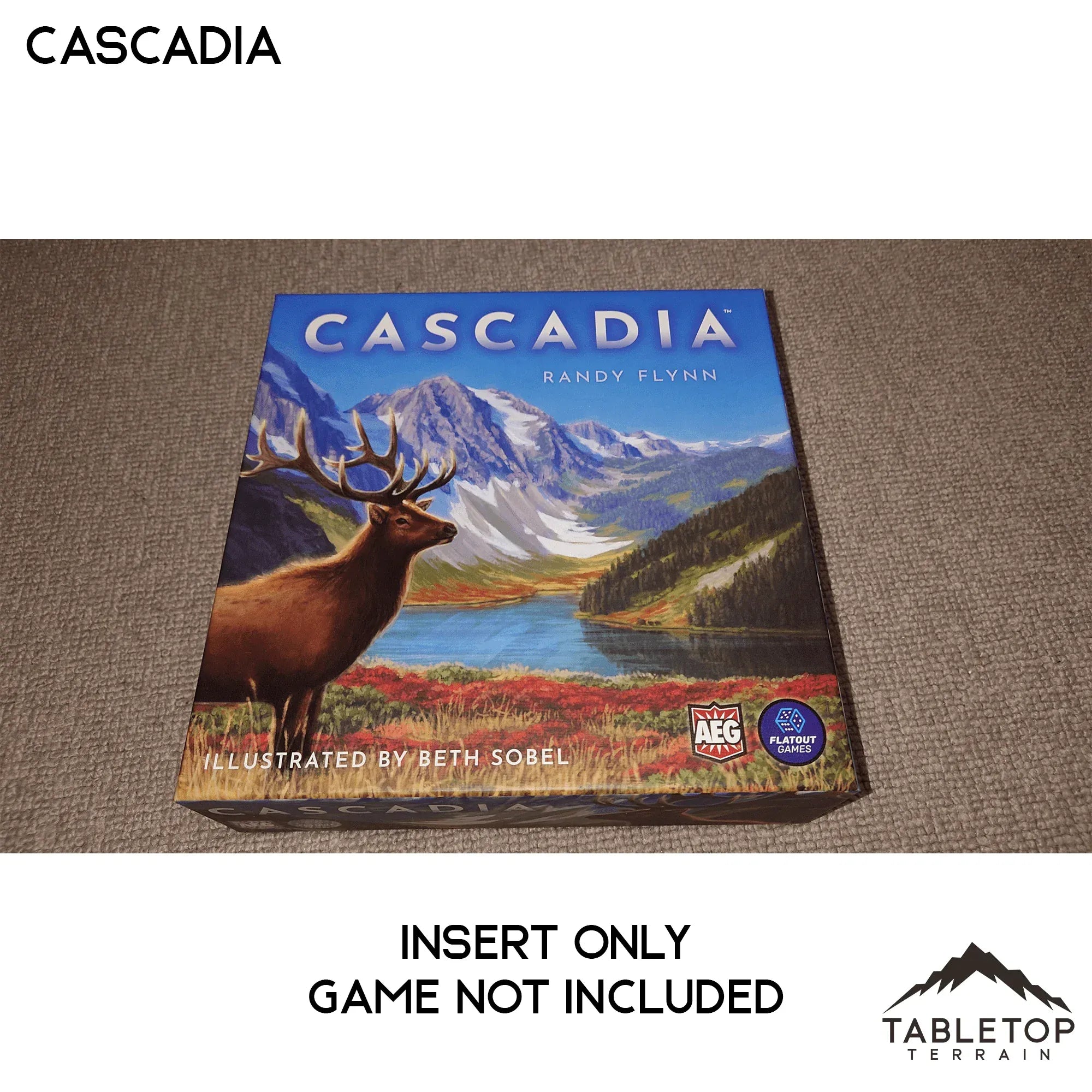 Cascadia and Landmarks Board Game Insert / Organizer