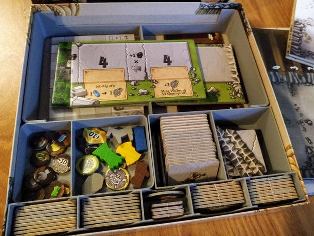 Caverna Cave vs Cave with Era 2 Expansion Board Game Insert / Organizer