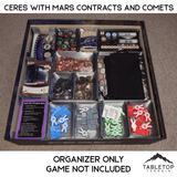 Ceres with Mars Contracts and Comets Board Game Insert / Organizer