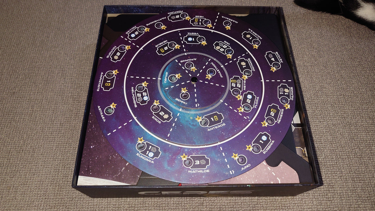 Ceres with Mars Contracts and Comets Board Game Insert / Organizer