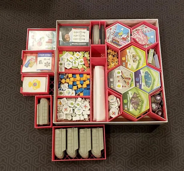 Dice Theme Park Board Game Insert / Organizer