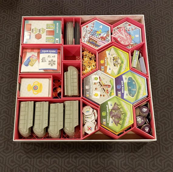 Dice Theme Park Board Game Insert / Organizer