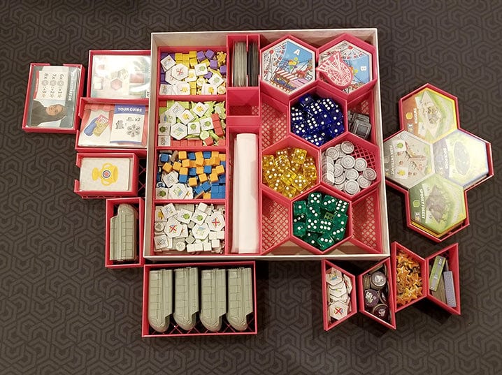 Dice Theme Park Board Game Insert / Organizer