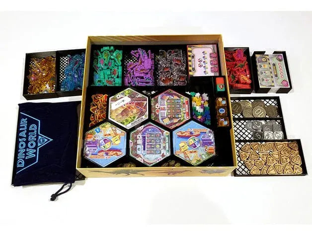 Dinosaur World with Expansions Board Game Insert / Organizer