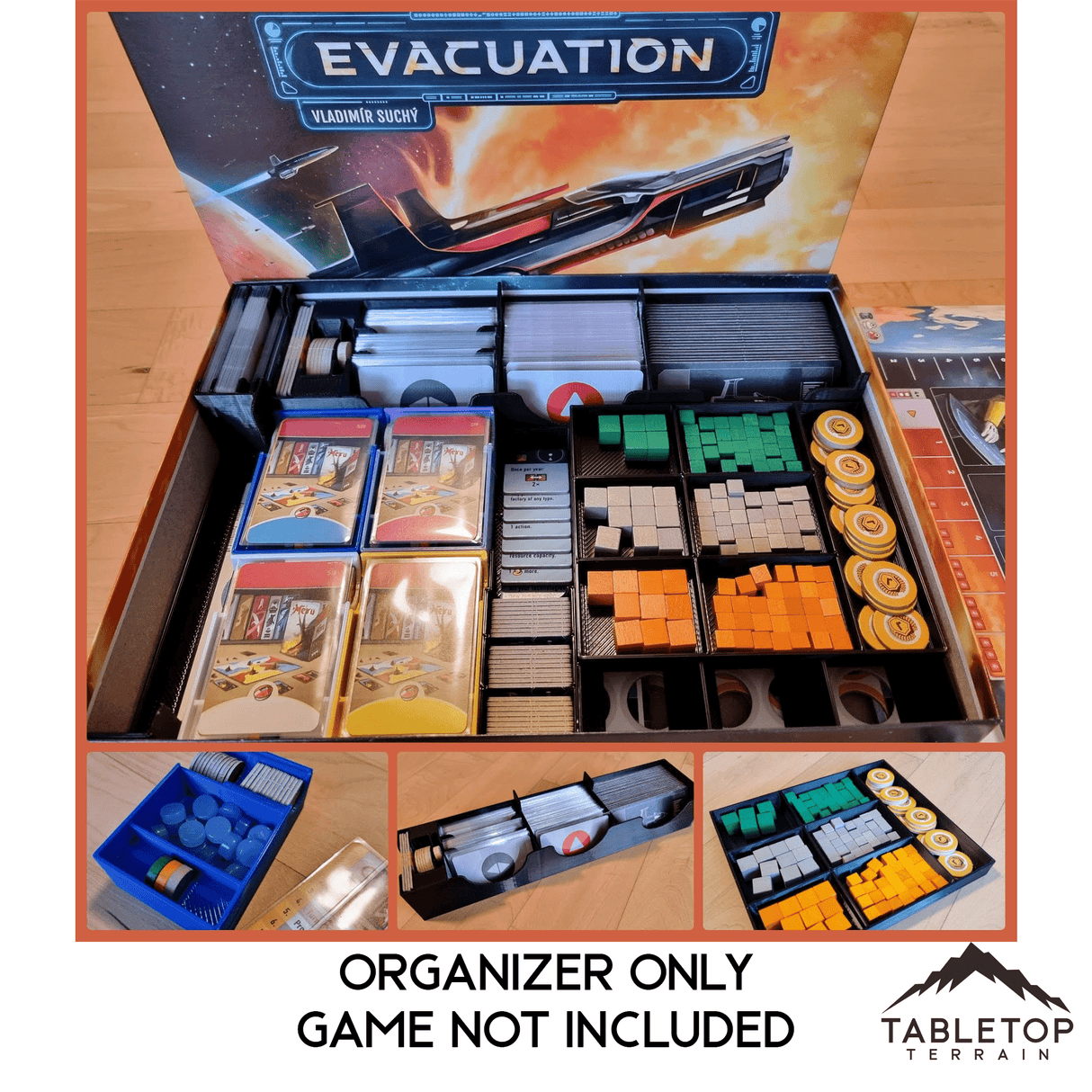 Evacuation Board Game Insert / Organizer