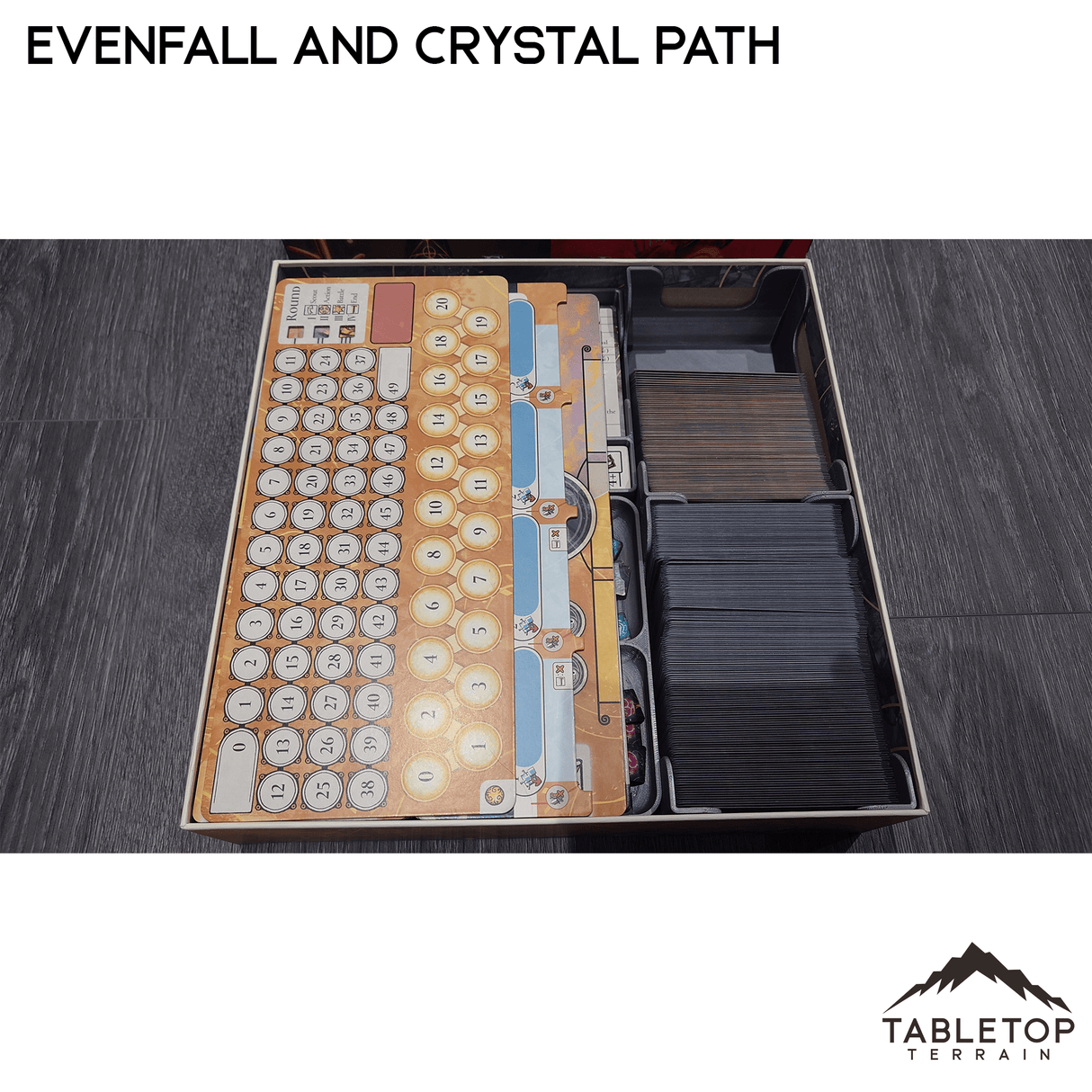 Evenfall and Crystal Path Board Game Insert / Organizer