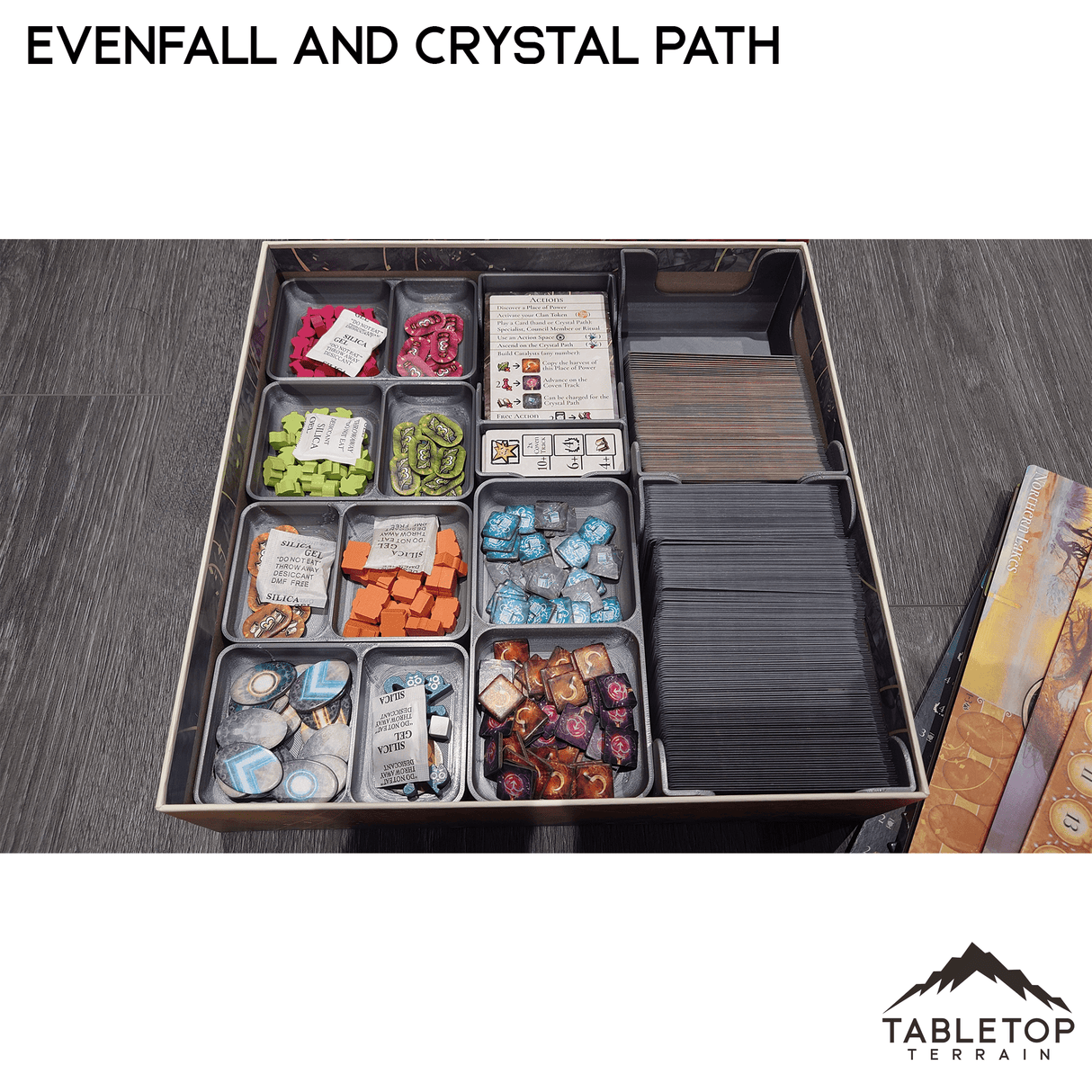 Evenfall and Crystal Path Board Game Insert / Organizer