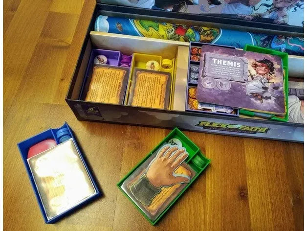 Flick of Faith with Cataclysm Expansion Board Game Insert / Organizer