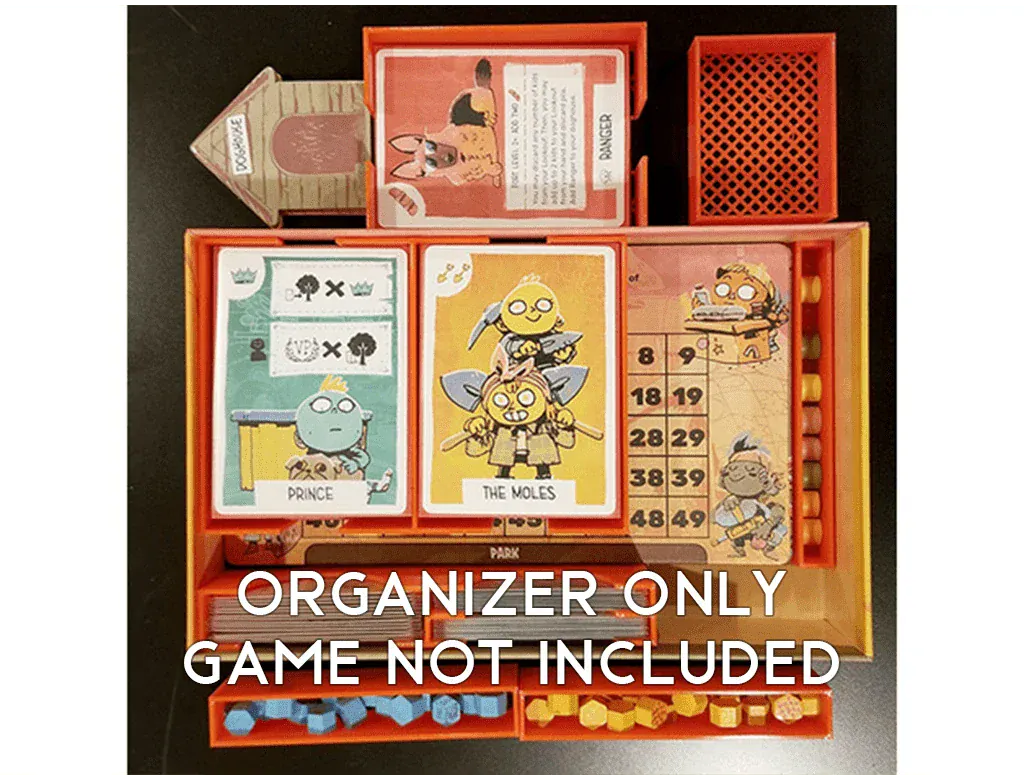 Fort + Cats+Dogs Expansion Board Game Insert / Organizer