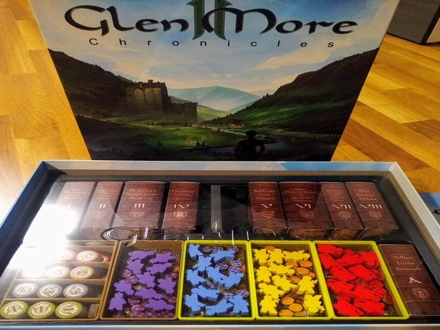 Glen More 2 - Chronicles with Kickstarter Promos Board Game Insert / Organizer