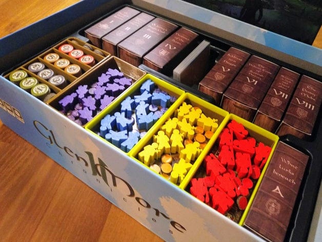 Glen More 2 - Chronicles with Kickstarter Promos Board Game Insert / Organizer