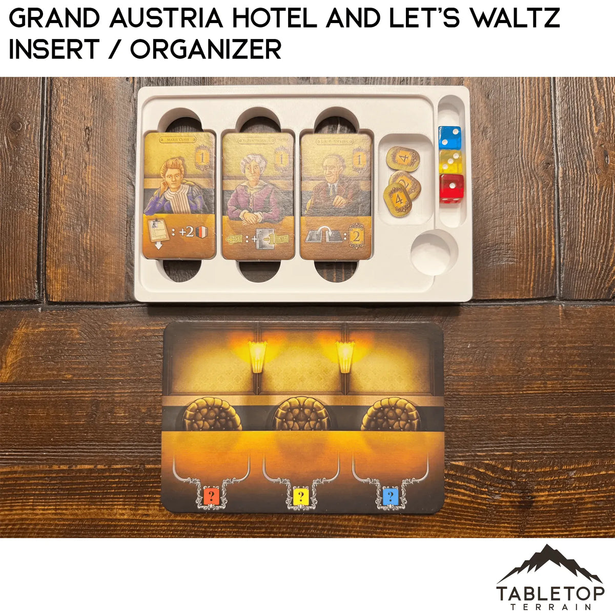 Grand Austria Hotel and Let's Waltz Insert / Organizer - Holds Meeple Source Food
