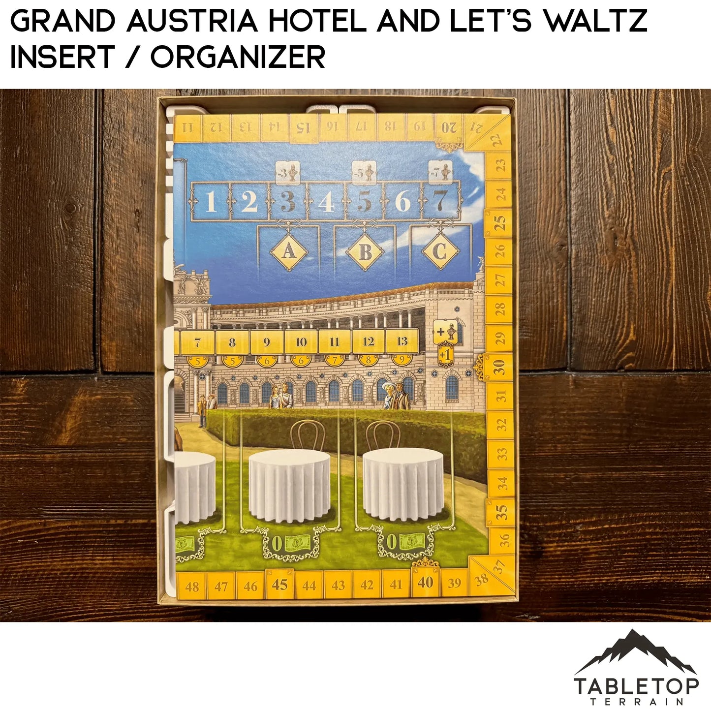 Grand Austria Hotel and Let's Waltz Insert / Organizer - Holds Meeple Source Food