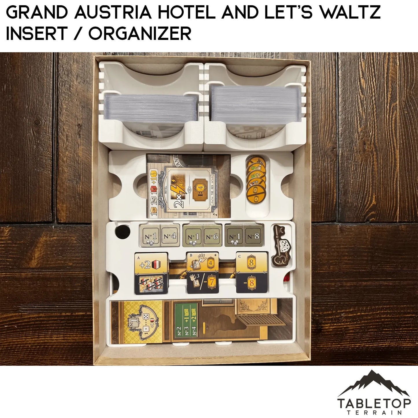Grand Austria Hotel and Let's Waltz Insert / Organizer - Holds Meeple Source Food