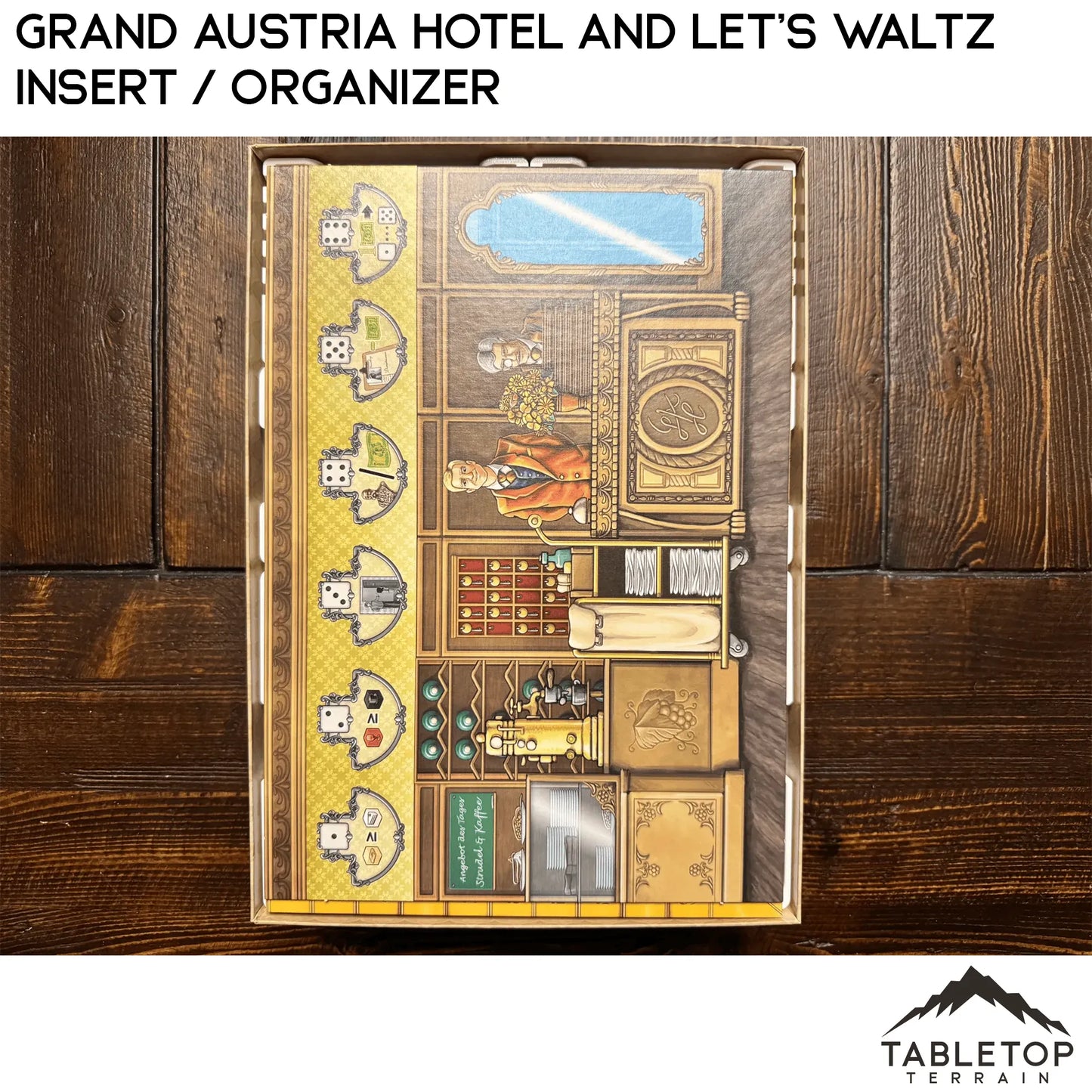 Grand Austria Hotel and Let's Waltz Insert / Organizer - Holds Meeple Source Food