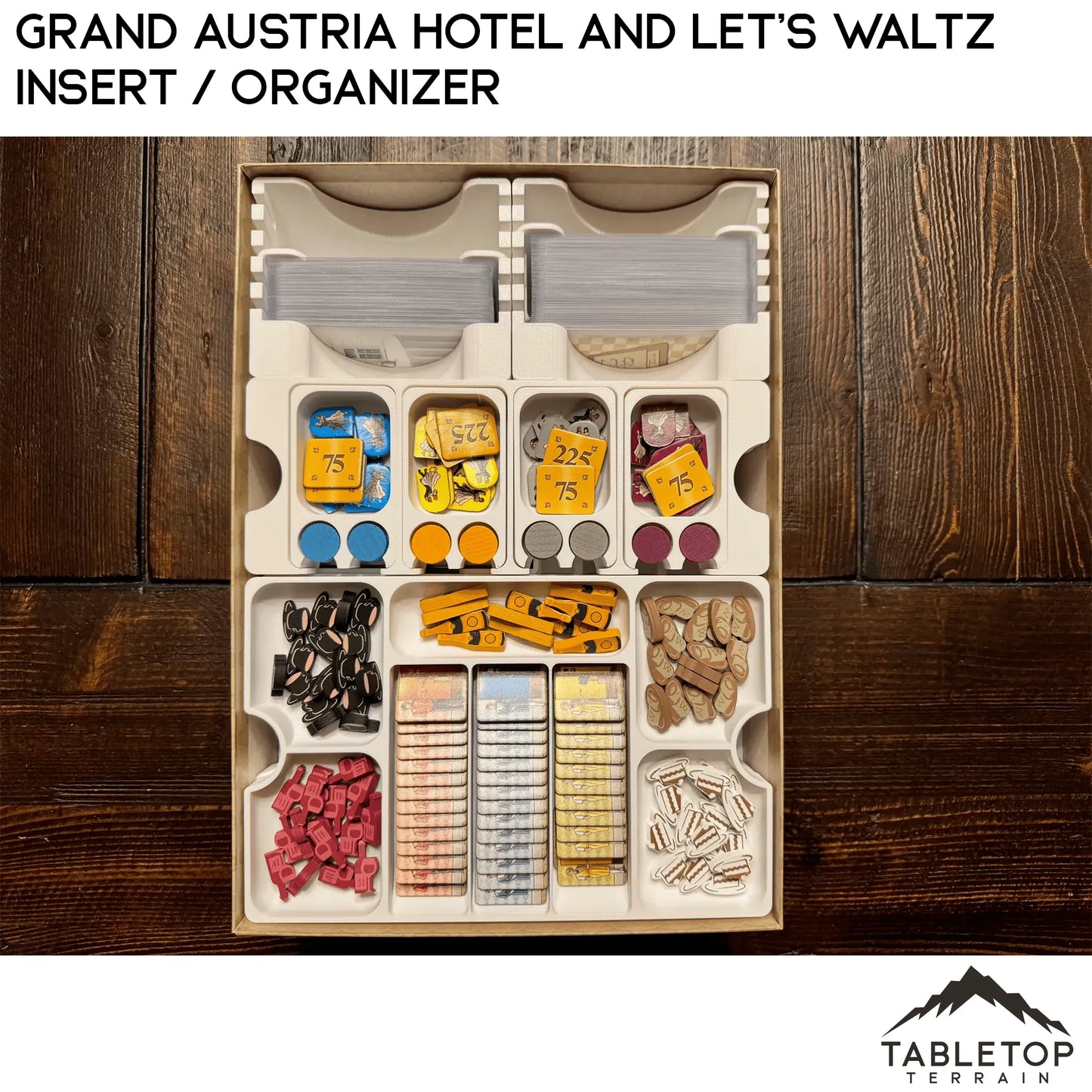 Grand Austria Hotel and Let's Waltz Insert / Organizer - Holds Meeple Source Food