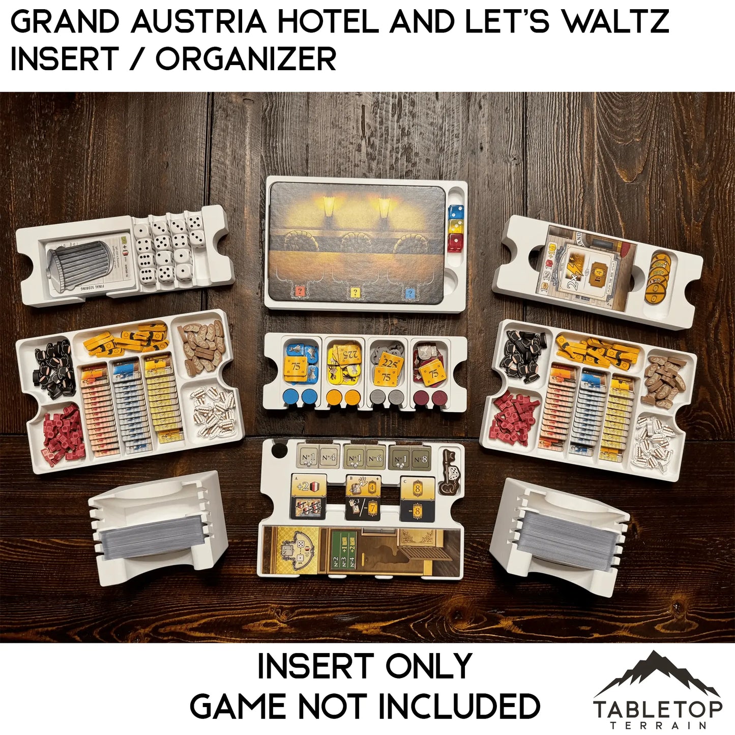 Grand Austria Hotel and Let's Waltz Insert / Organizer - Holds Meeple Source Food