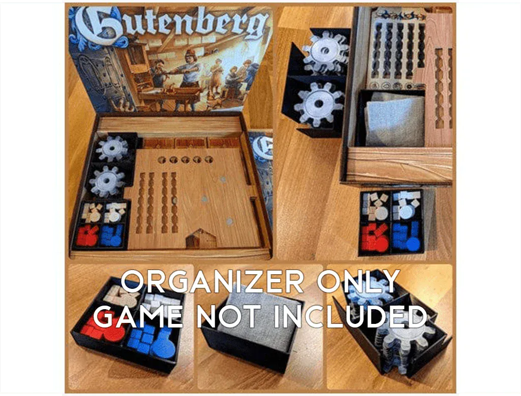 Gutenberg Board Game Insert / Organizer