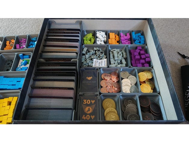 Hegemony: Lead Your Class to Victory + Expansions Board Game Insert / Organizer