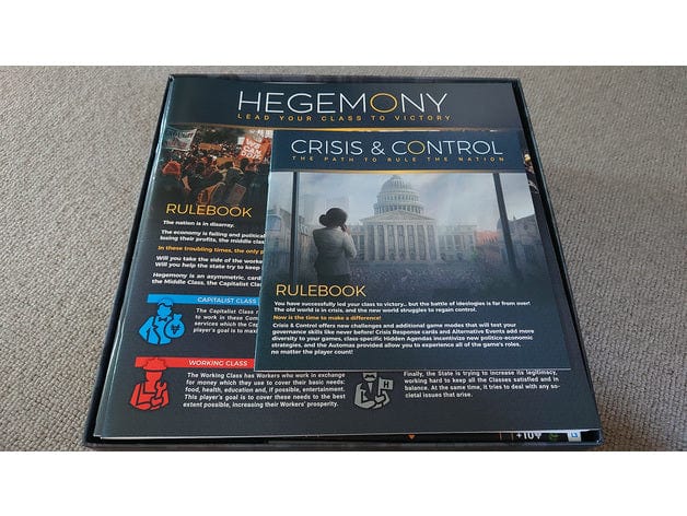 Hegemony: Lead Your Class to Victory + Expansions Board Game Insert / Organizer