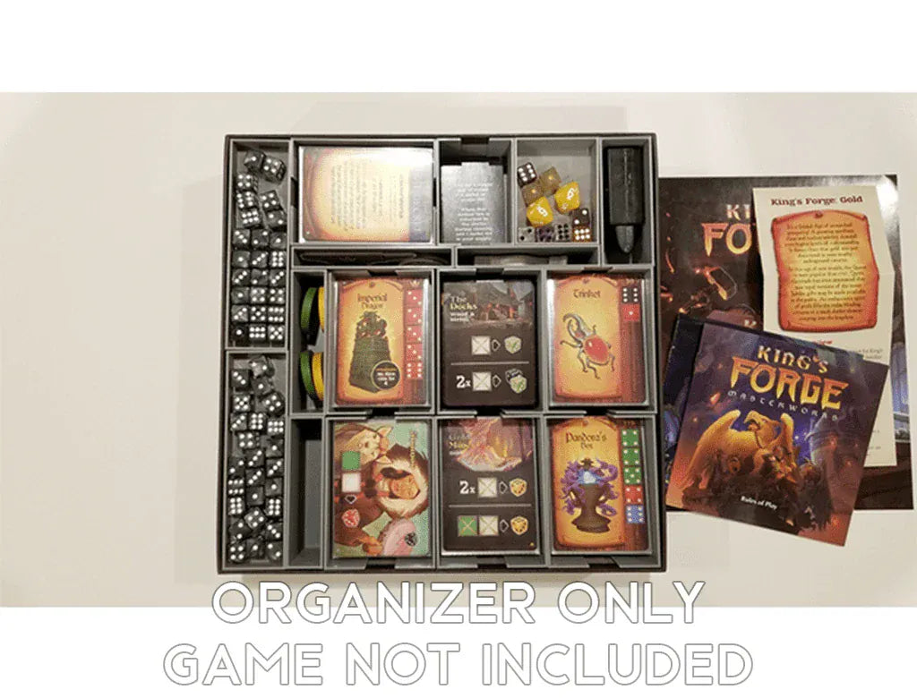Insert / Organizer compatible with King's Forge + Expansions Board Game