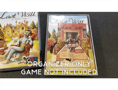 Last Will + Getting Sacked Expansion Board Game Insert / Organizer