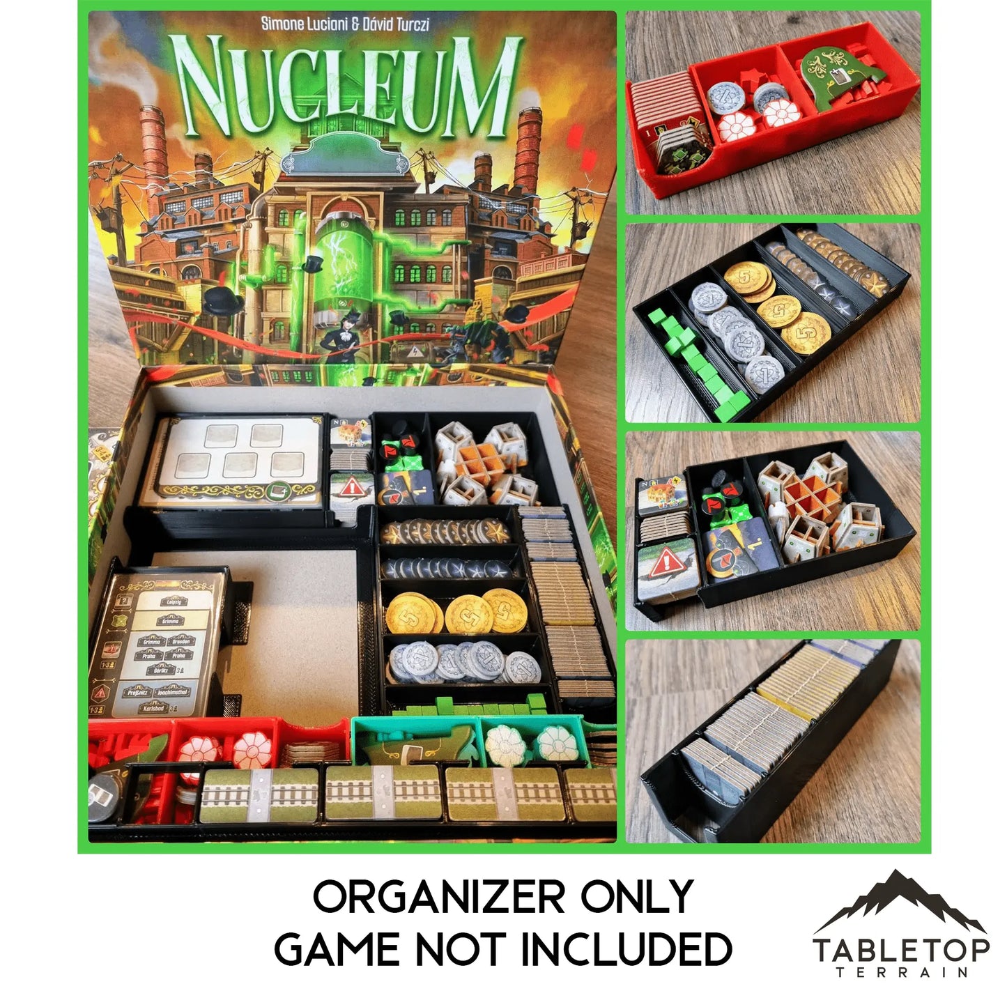 Nucleum + Promos Board Game Insert / Organizer