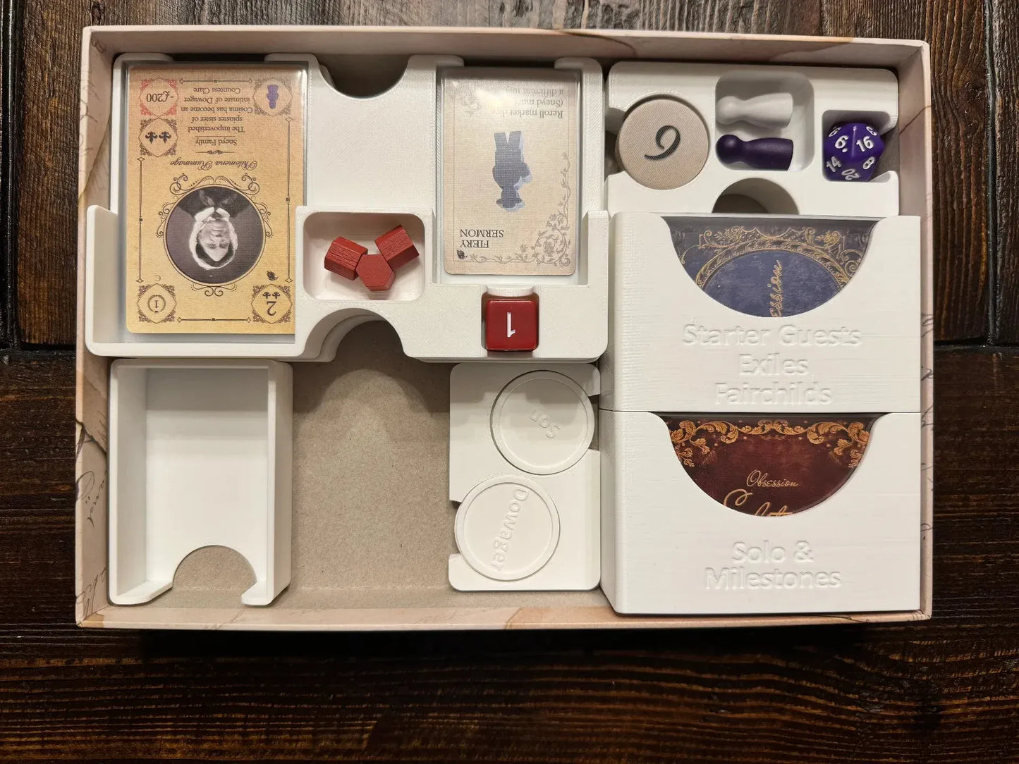 Obsession with Expansions Board Game Insert / Organizer