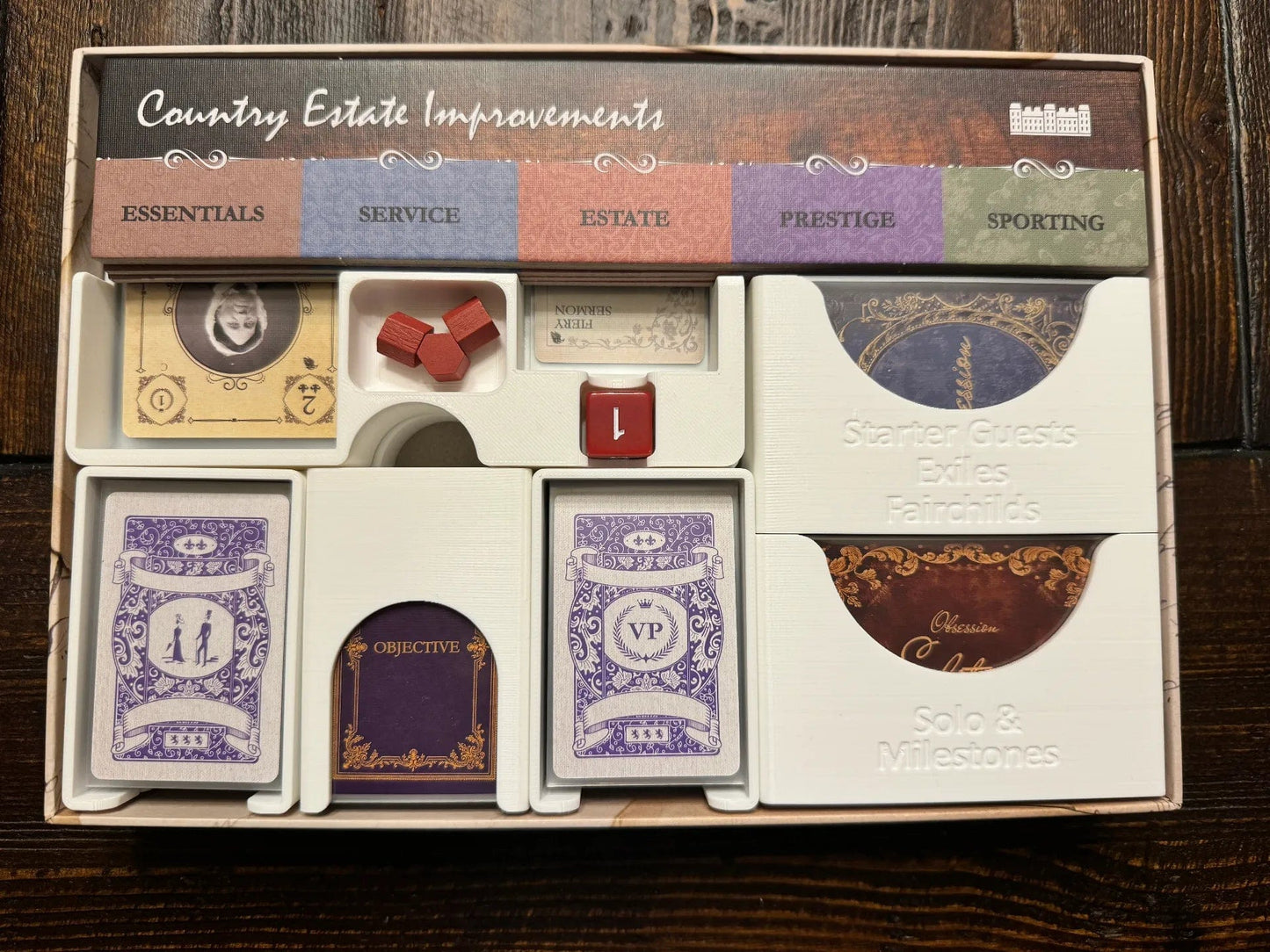 Obsession with Expansions Board Game Insert / Organizer