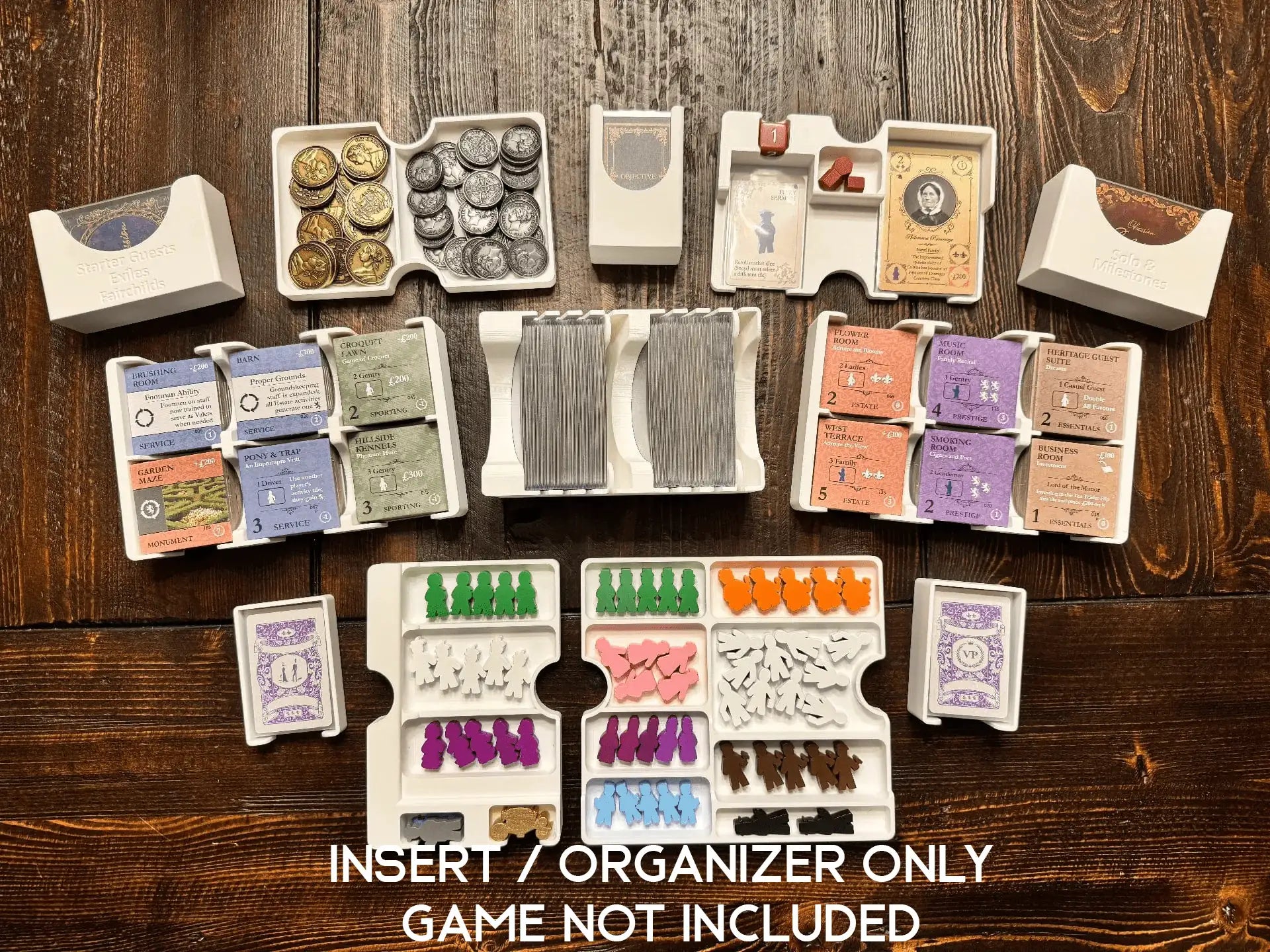 Obsession with Expansions Board Game Insert / Organizer