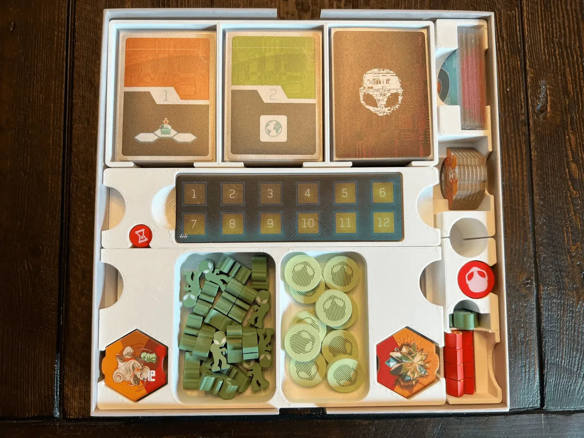 On Mars: Alien Invasion Board Game Insert / Organizer