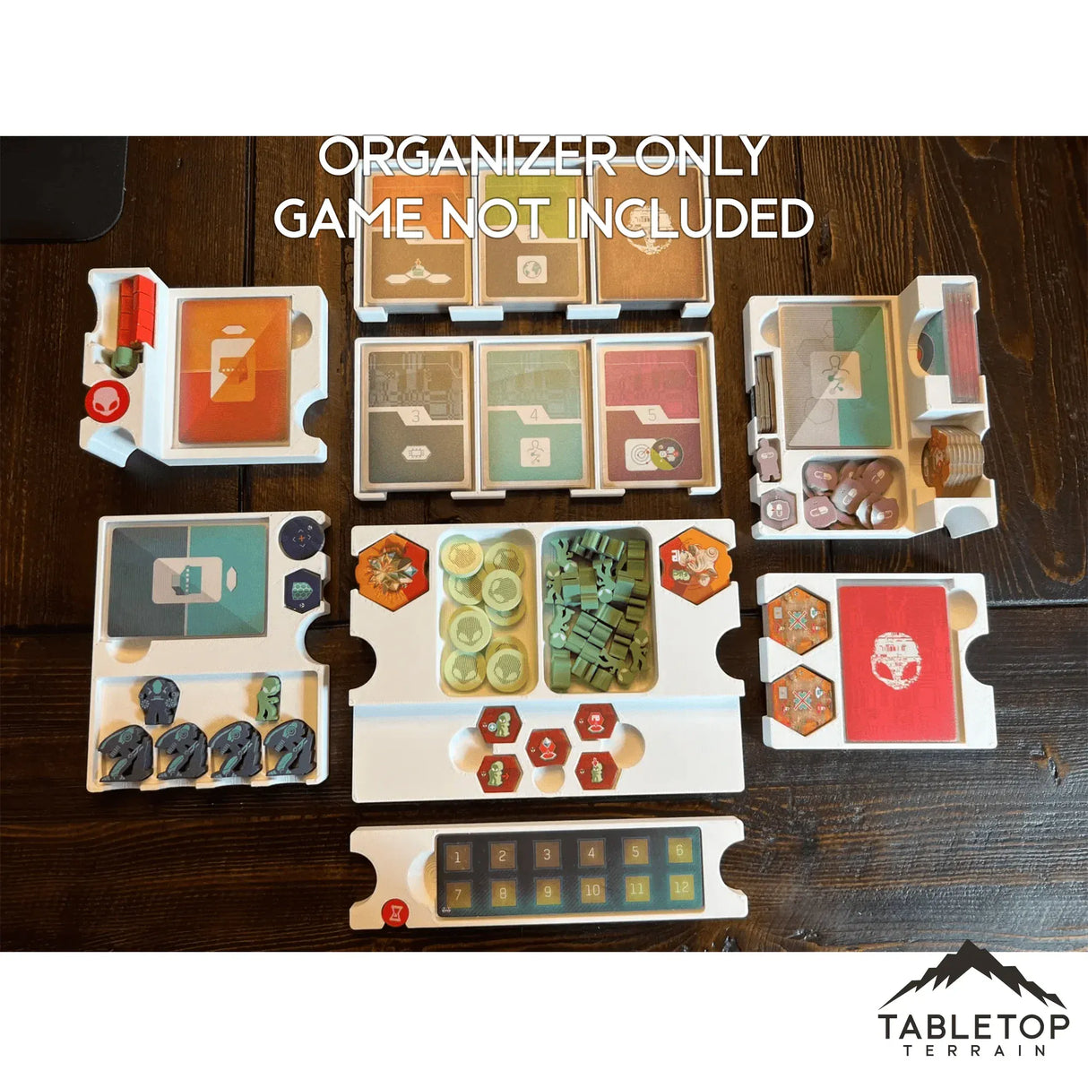 On Mars: Alien Invasion Board Game Insert / Organizer