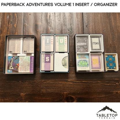 Paperback Adventures Volume 1 Insert / Organizer